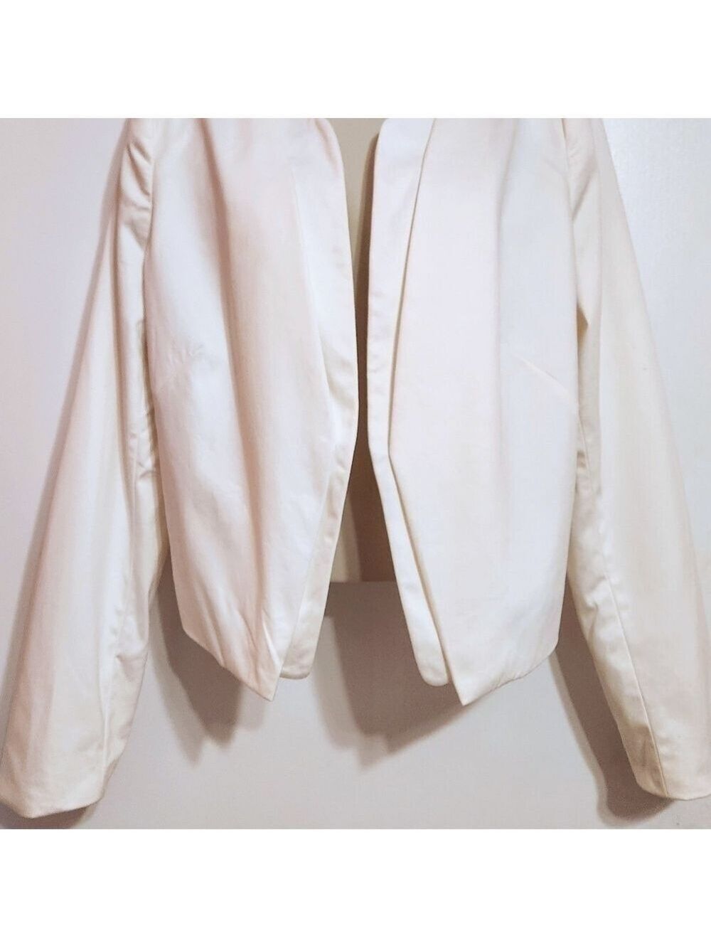 Worthington White Blazer Jacket Open Front Long Sleeve Extra Large - Picture 4 of 11